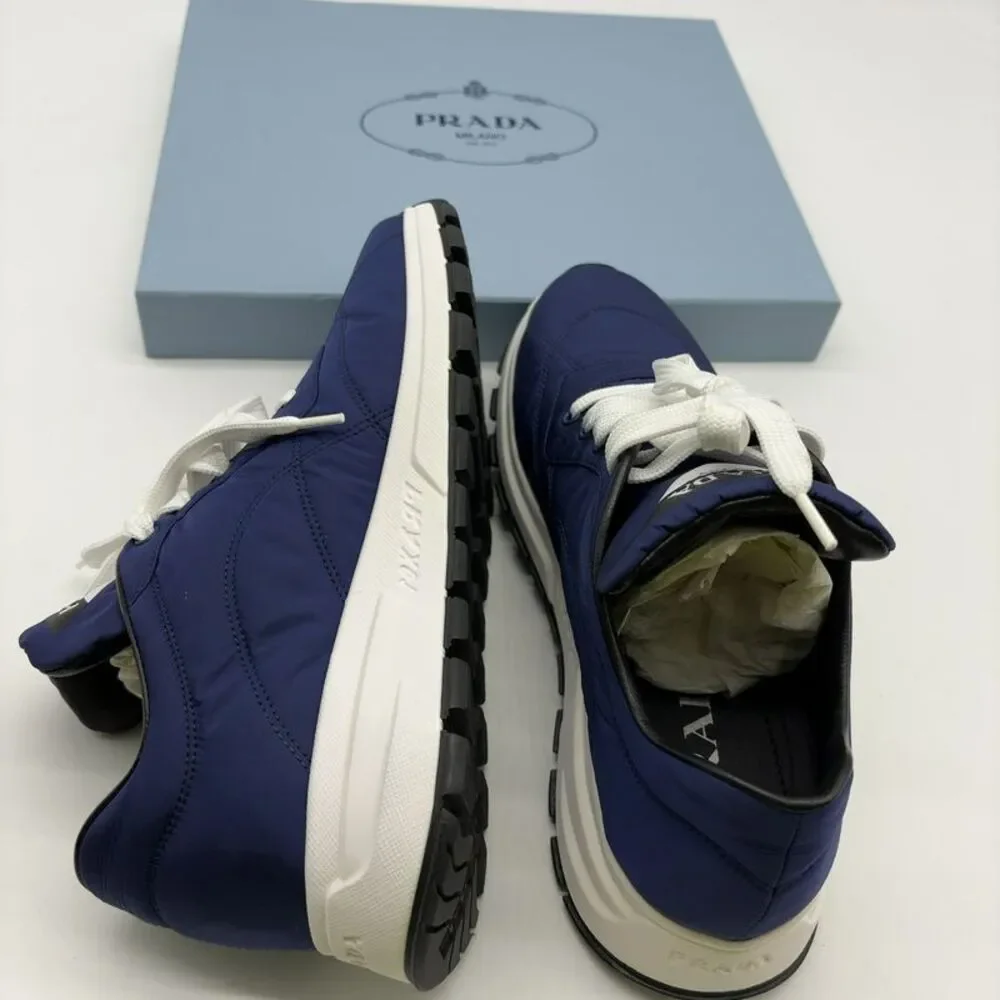 Prada Nylon PRAX Sneakers Blue White